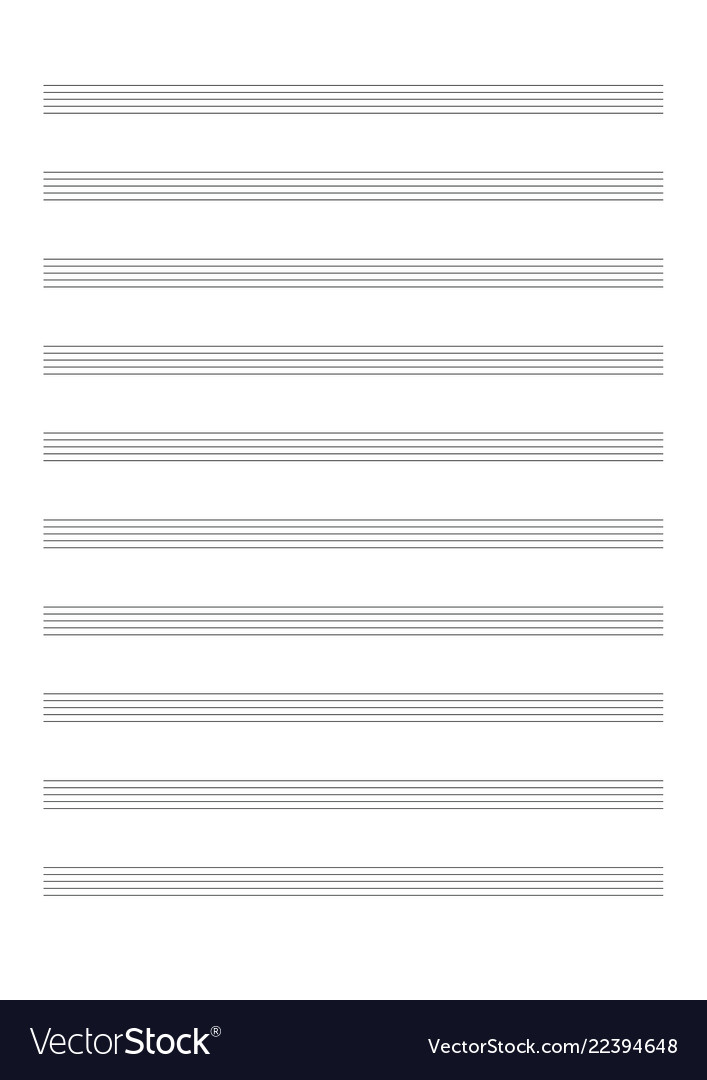 Blank sheet music alto clef